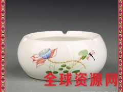景德镇青花玲珑陶瓷烟灰缸创意家用客厅办公室个性男士简约中国风图2