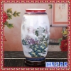 景德镇陶瓷粉彩装饰花瓶中式家居工艺品摆件