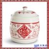 30斤装陶瓷米缸大米桶面粉罐50斤收纳凳家用香油罐
