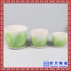 陶瓷花盆绿植特大号螺纹绿萝花盆特惠带托盘桌面个性