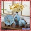 陶瓷花瓶三件套摆饰花瓶小清新时尚客厅日式中式新中式
