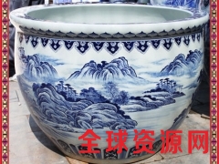 景德镇陶瓷鱼缸青花陶瓷大缸鲤鱼彩绘缸荷花缸泡澡洗浴图3
