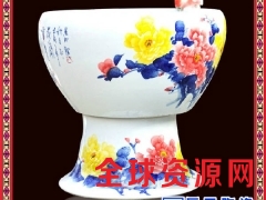 景德镇陶瓷鱼缸流水器装饰摆件客厅景观喷泉加湿器 工艺装饰品图2