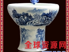 景德镇陶瓷鱼缸流水器装饰摆件客厅景观喷泉加湿器 工艺装饰品图3