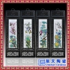 中式雕刻陶瓷装饰陶瓷瓷板画瓷版画家居装饰画春夏秋冬花卉