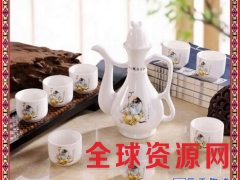 景德镇陶瓷中式白酒酒具套装酒壶酒杯温酒壶 青花11头酒具图2