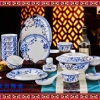 浪漫风情碗碟套装中式单件家用饭碗盘深盘陶瓷器骨瓷餐具