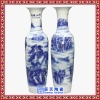 景德镇陶瓷器手绘青花花开富贵落地大花瓶现代客厅摆件开业礼品