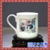 景德镇厂家定制高档骨瓷茶杯手绘办公室茶杯