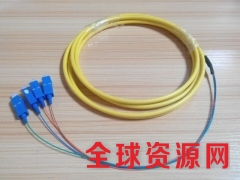6芯SC多模束状尾纤光纤跳线束状尾缆62.5-125彩纤图2