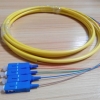 4芯单模束状尾纤SC-UPC 四芯尾纤sc 尾纤线3米电信级