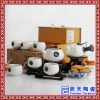 景德镇厂家定制整套功夫茶具套装手绘青花瓷泡茶用具