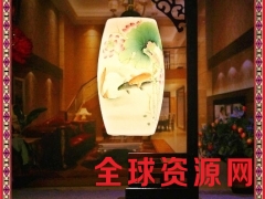 新中式陶瓷台灯卧室床头灯温馨古典台灯客厅青花瓷台灯图3
