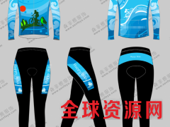 定制秋冬男女抓绒骑行服套装山地自行单车队版加绒运动轮滑服儿童图3