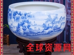 景德镇陶瓷风水纳财养鱼缸花盆水仙睡碗莲水培瓷缸聚宝盆图2