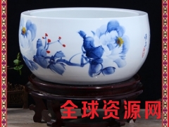 景德镇陶瓷风水纳财养鱼缸花盆水仙睡碗莲水培瓷缸聚宝盆图3