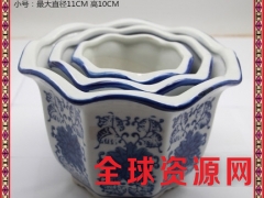 陶瓷花盆陶瓷加厚带托盘彩色花盆陶瓷绿植圆形桌面花盆图2