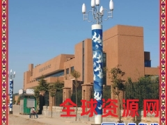 公园广场私人别墅装饰照明灯柱 景德镇纯手绘陶瓷青花灯柱图2