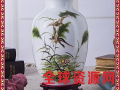 新中式陶瓷粉彩花鸟花瓶家居客厅博古架装饰工艺品礼品小摆件图3
