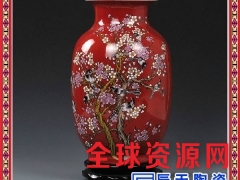 景德镇陶瓷仿古花瓶 高档官窑碎瓷裂纹釉 开片装饰摆设件图3