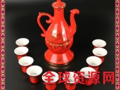 厂家供应金镶玉陶瓷酒具 十二生肖酒杯 商务礼品定制logo图1