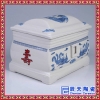 景德镇青花瓷山水人物1斤2斤3斤5斤密封陶瓷酒瓶家用散装