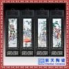 瓷板画现代大师酒店玄关装饰画背景画现代陶瓷画茶楼挂画