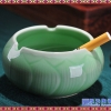 大号欧式防风灭烟器 广告LOGO订制烟灰缸 陶瓷烟灰缸