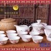 红茶茶具套装 玻璃陶瓷过滤双耳泡茶器 功夫茶壶花茶冲茶器