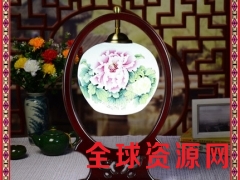 景德镇新中式台灯创意卧室床头书桌灯 护眼实木陶瓷台灯厂家图3