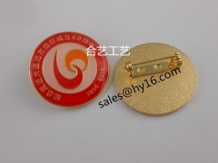 商务徵章，冲压上色徵章，电镀徽章，铜质徵章制作图1