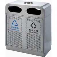 青岛不锈钢室外分类垃圾箱