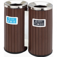 青岛分类钢木垃圾桶