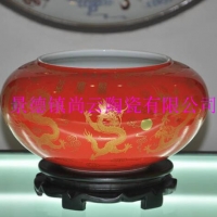 景德镇陶瓷喷泉  陶瓷鱼缸
