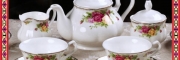 欧式高档金边小号下午茶咖啡杯具套装花红茶陶瓷整套礼品