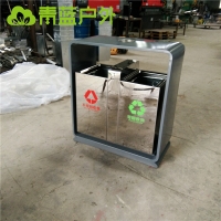 不锈钢商场环卫桶 品质保证  青蓝QL9208高档定制款