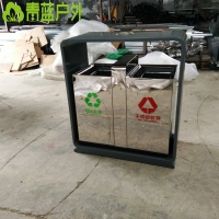 天桥不锈钢垃圾桶 青蓝畅销宴会厅垃圾桶
