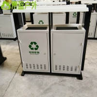 城镇垃圾桶青蓝直销 超市果皮箱量大从优