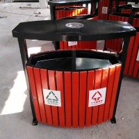 美食馆垃圾桶透气 青蓝厂家直销门卫垃圾桶