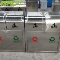 博物馆垃圾桶批发 青蓝科技馆果皮箱耐用