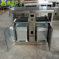 购物中心垃圾桶美观耐用 青蓝定制城镇果皮箱