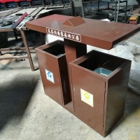 寺庙垃圾桶现货供应 青蓝广场果皮箱系列