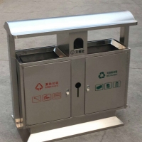 旱冰场垃圾桶质量保障 青蓝创新设计天桥果皮箱