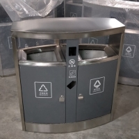 纪念馆垃圾桶质量保障 青蓝地铁果皮箱系列