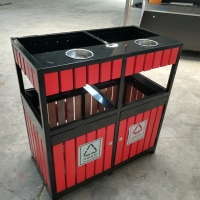 地下停车场垃圾桶质量保障 青蓝展厅果皮箱系列