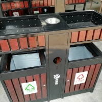 游乐场垃圾桶现货供应 青蓝社区果皮箱系列