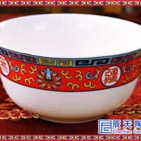 辰天陶瓷釉下彩日式餐具陶瓷拉面碗大汤碗复古彩色碗礼品寿碗