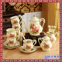 鎏金岁月欧式骨瓷咖啡茶具套装英式陶瓷下午茶杯具结婚礼物礼盒装