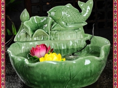 招财欧式创意流水喷泉花园家居装饰阳台风水摆件乔迁水景摆设图1