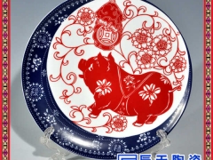 厂家批发客厅摆件镇宅招财纪念盘 装饰工艺品 高档骨质瓷挂盘图3